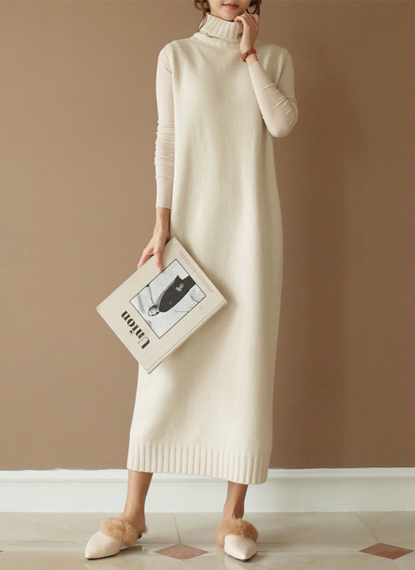 ウールカシミヤ混ニットベストワンピース レディースファッション通販 Dholicディーホリック ファストファッション 水着 ワンピース