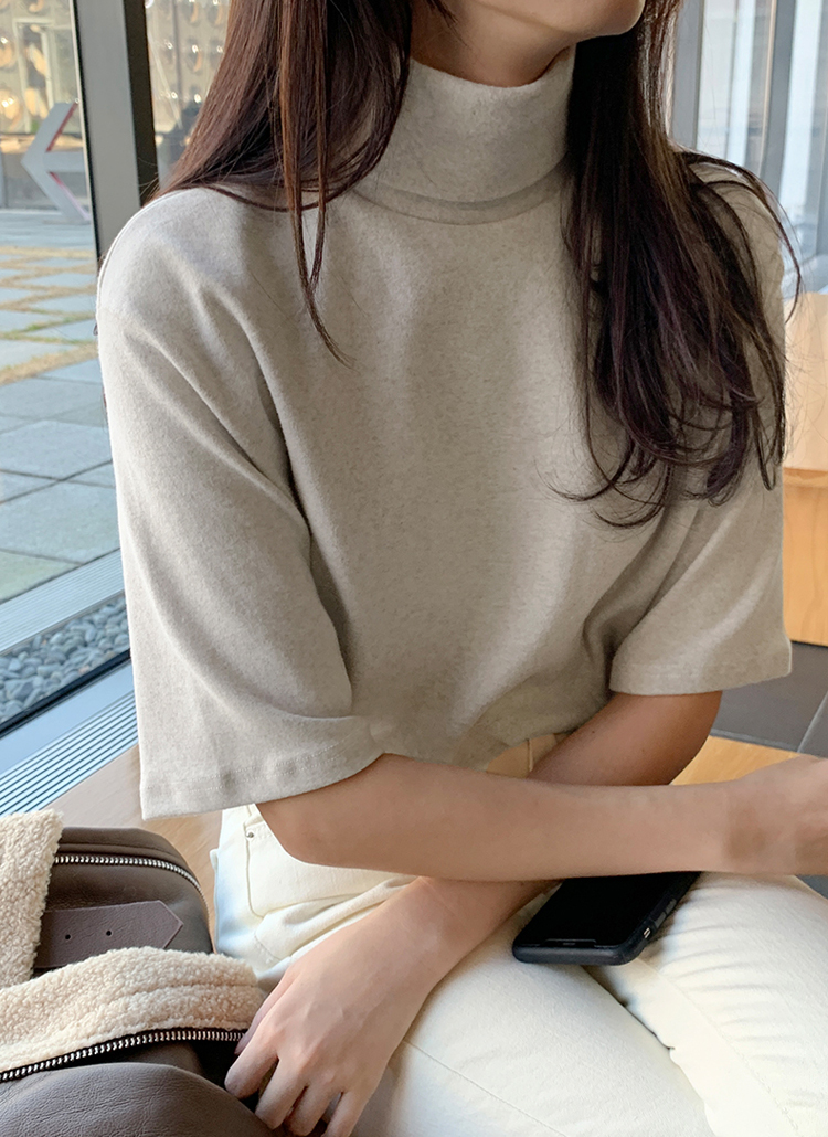 最新のhdタートルネック 半袖 レディース 人気のファッション画像