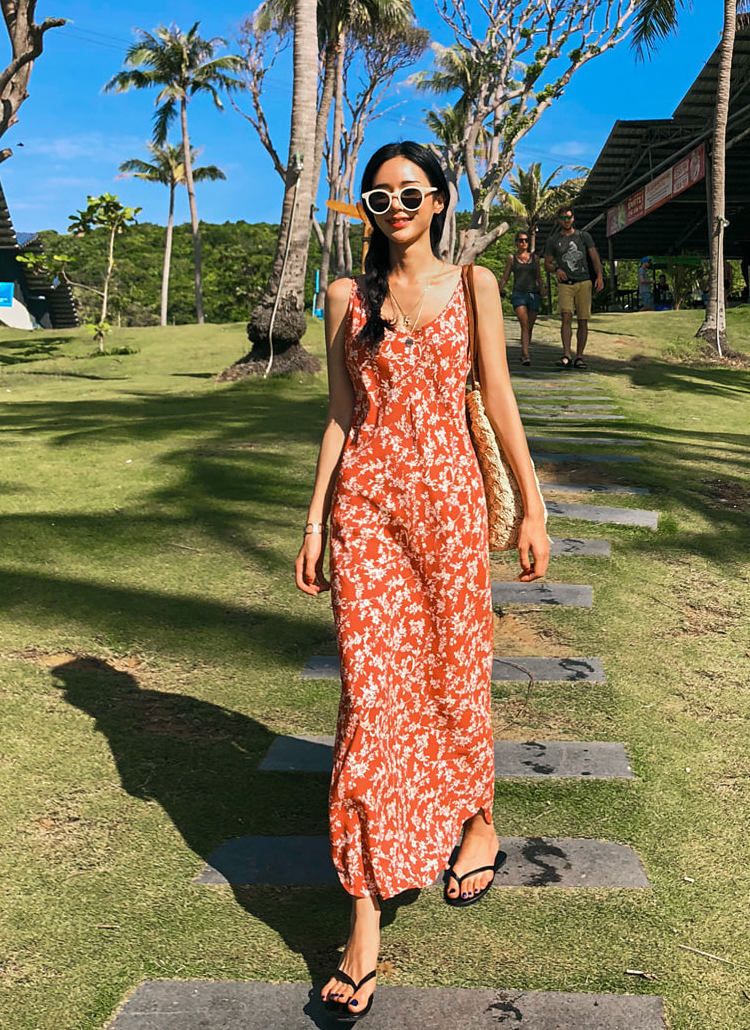 パターンロングワンピース レディースファッション通販 Dholicディーホリック ファストファッション 水着 ワンピース