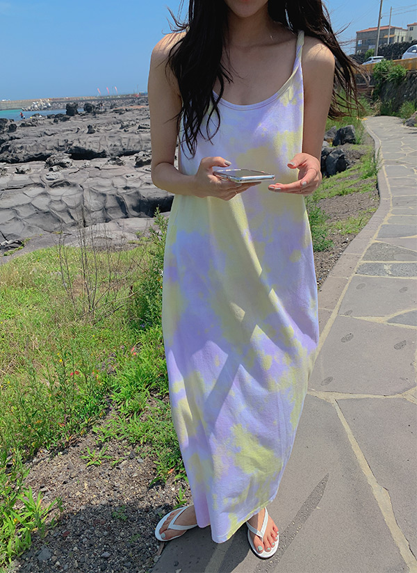 タイダイロングキャミワンピース レディースファッション通販 Dholicディーホリック ファストファッション 水着 ワンピース