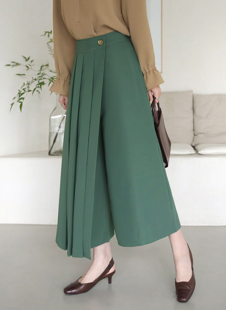 プリーツラップパンツ 全3色パンツ ジーンズパンツ ズボン レディースファッション通販 Dholicディーホリック ファストファッション 水着 ワンピース