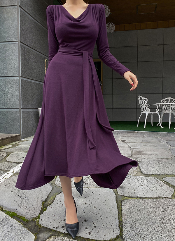 ストラップ付ドレープネックロングワンピース レディースファッション通販 Dholicディーホリック ファストファッション 水着 ワンピース