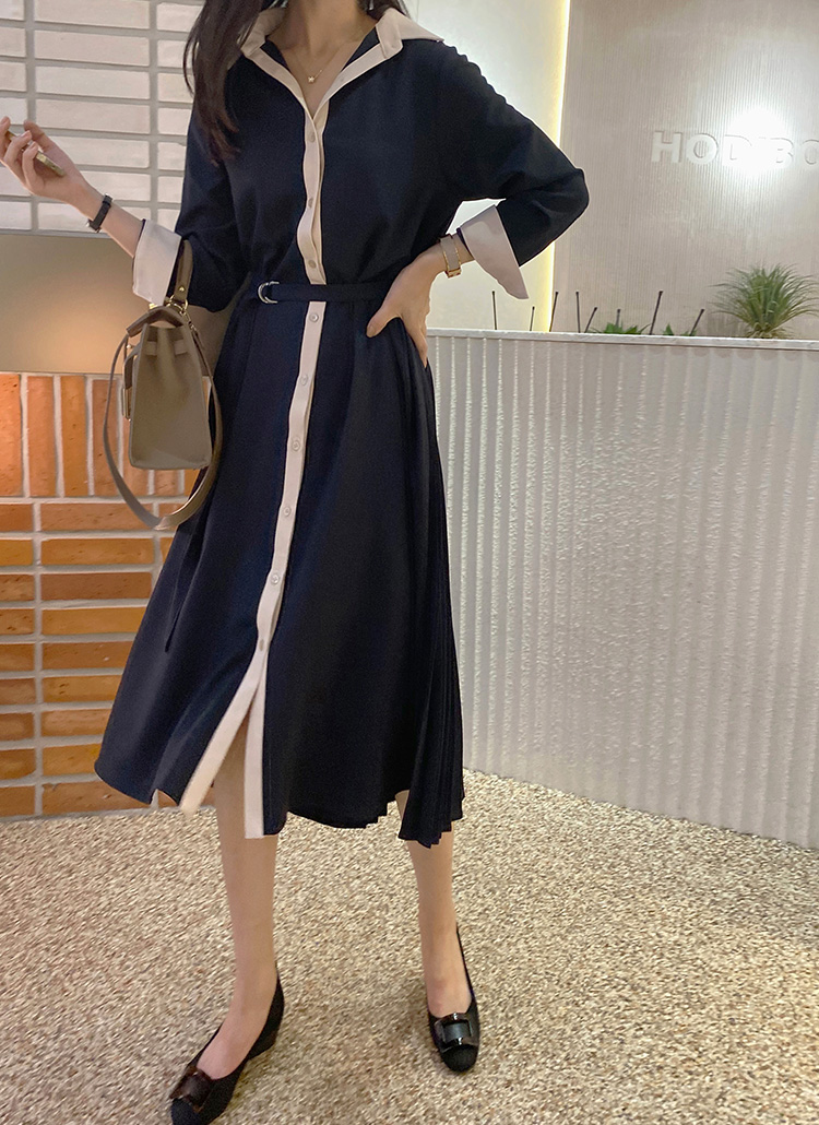 カラーベルト付バックプリーツシャツワンピース春秋冬 ワンピース ロングワンピース Monicaroom モニカルーム ファッション総合通販 Dholic カラーベルト付バックプリーツシャツワンピース春秋冬 ワンピース ロングワンピース Monicaroom モニカルーム ファッション総合通販 Dholic