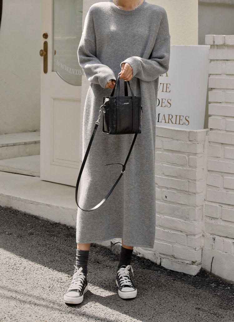 ラウンドネックロング丈ニットワンピース春秋冬 ワンピース ロングワンピース Chicfox シックフォックス ファッション総合通販 Dholic ラウンドネックロング丈ニットワンピース春秋冬 ワンピース ロングワンピース Chicfox シックフォックス ファッション総合通販 Dholic
