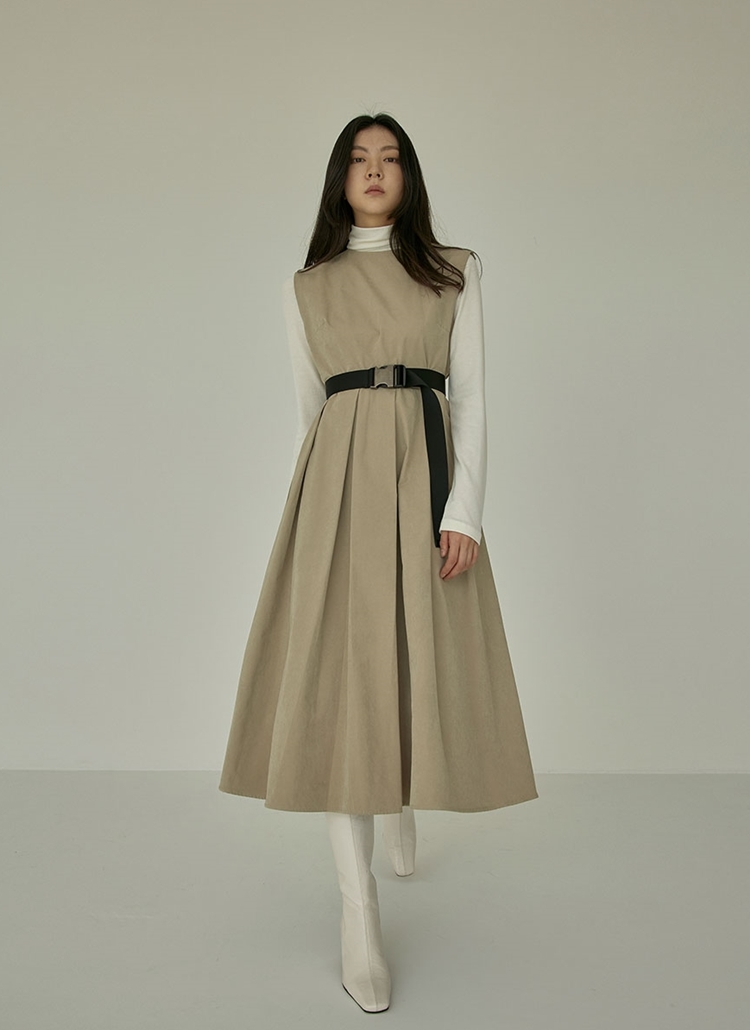 綿コットン混ベルト付スリーブレスロングワンピース ベージュ 春秋冬 ワンピース ロングワンピース Magjay マグジェイ ファッション総合通販 Dholic 綿コットン混ベルト付スリーブレスロングワンピース ベージュ 春秋冬 ワンピース ロングワンピース Magjay マグジェイ ファッション総合通販 Dholic