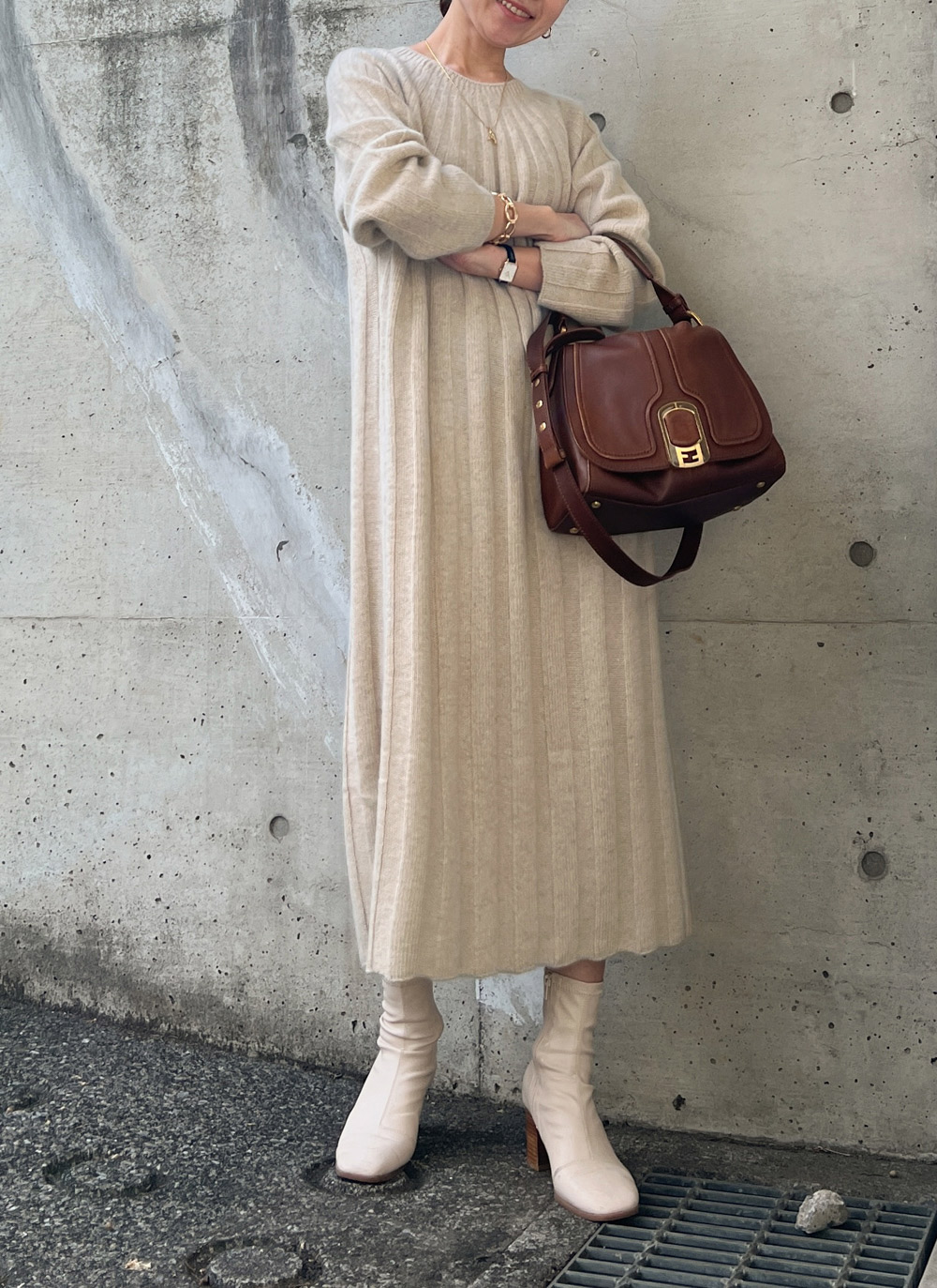 ラクーンコクーンニットワンピース B ワンピース ロング ファッション通販 Tgm ティージーエム