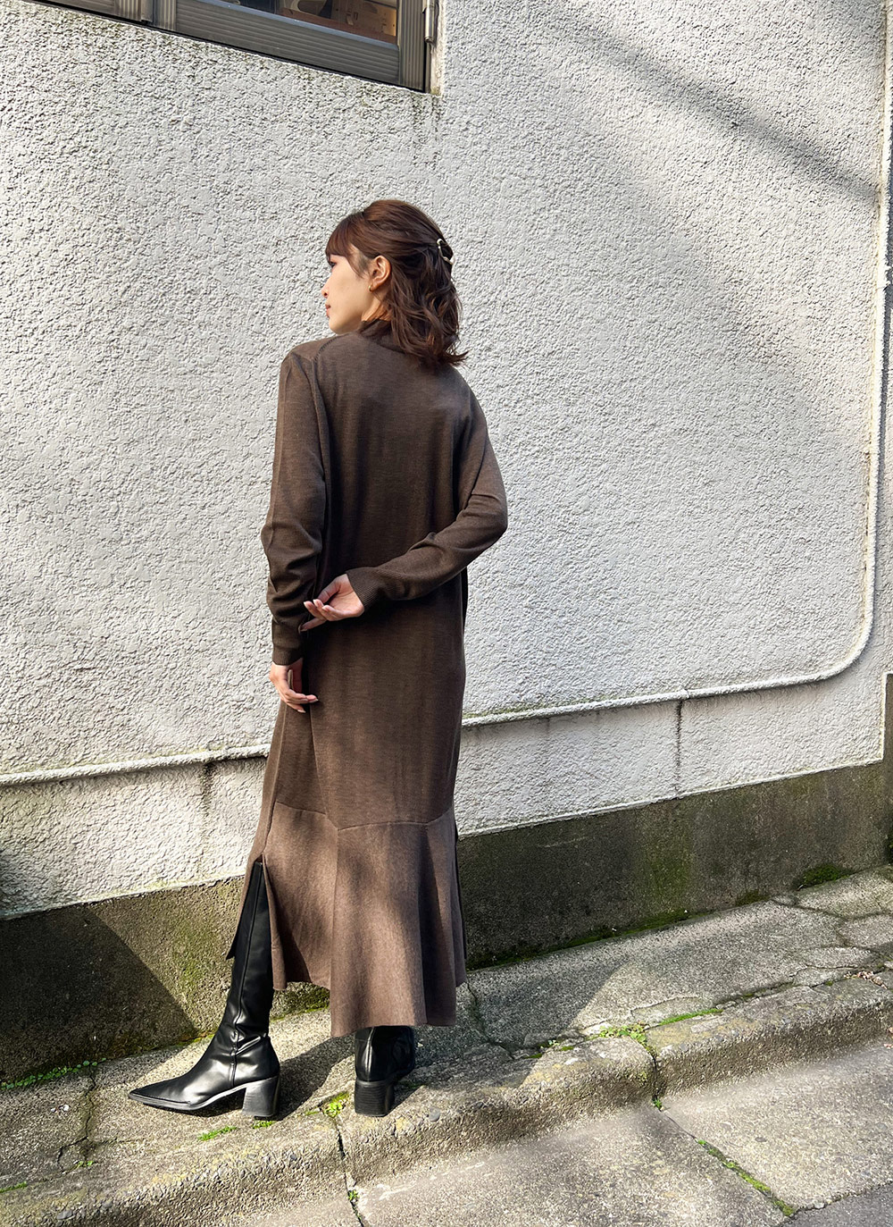 サイドスリットニットワンピース B2687 ワンピース ロング ファッション通販 Tgm ティージーエム