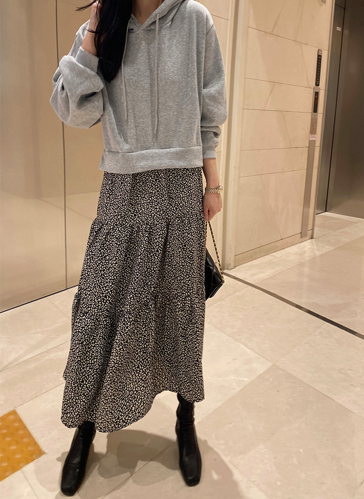 裏起毛パーカー切替レオパードワンピースヒョウ柄春秋冬 ワンピース ロングワンピース Monicaroom モニカルーム ファッション総合通販 Dholic