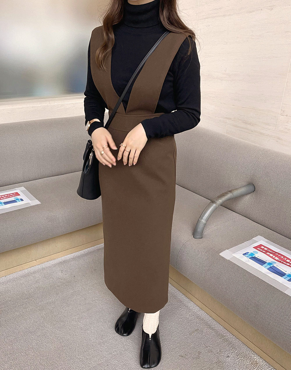 タイトジャンパースカート E ワンピース ロング ファッション通販 Tgm ティージーエム