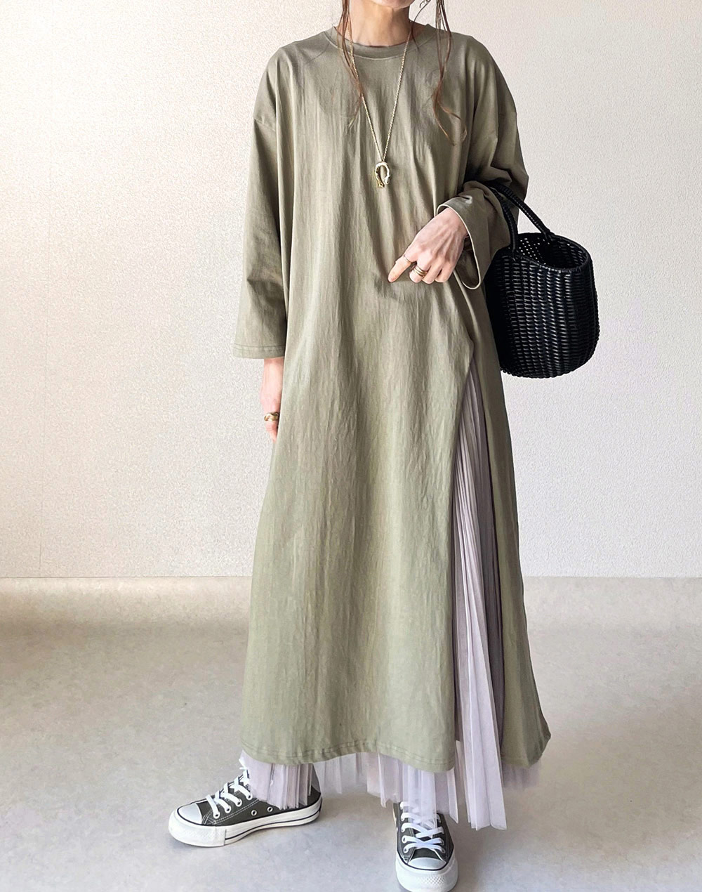 ロングスリットワンピース B ワンピース ロング ファッション通販 Tgm ティージーエム