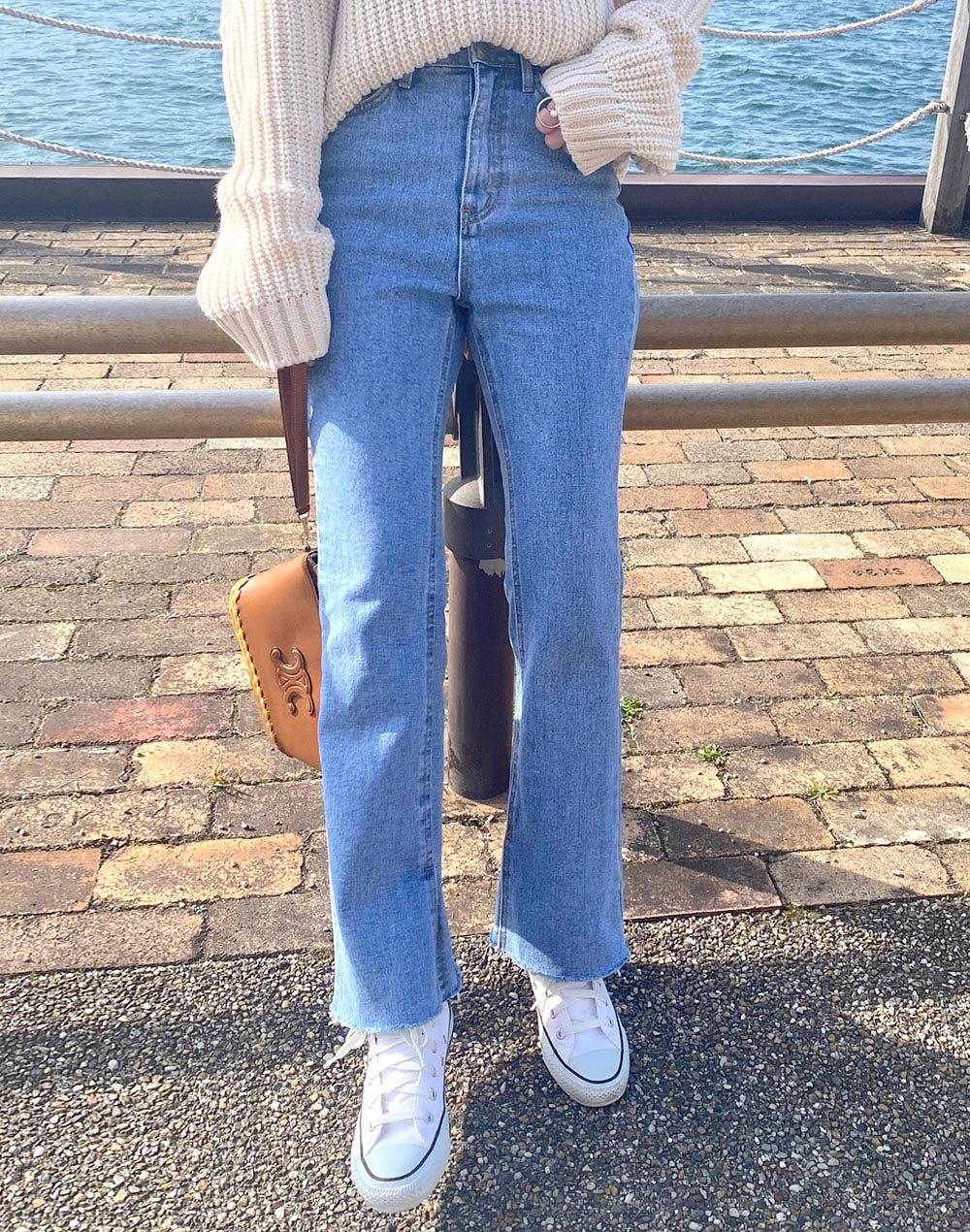 裾スリットフレアデニムパンツ・p274976 | ジーンズ ジーンズ | ファッション通販 - TGM ( ティージーエム )