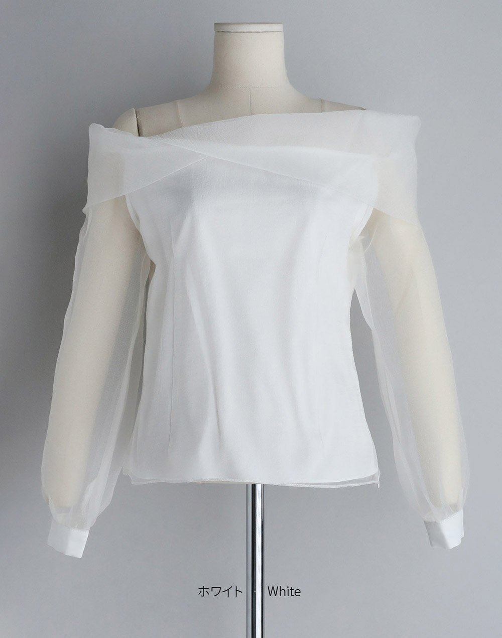 sheer off-shoulder blouse・b275842（ブラウス/ブラウス）| futa_sakaguchi | 東京ガールズマーケット