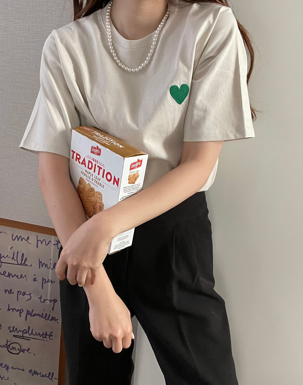 one point heart t shirt・b276668（トップス/Tシャツ）| _____iil_ | 東京ガールズマーケット