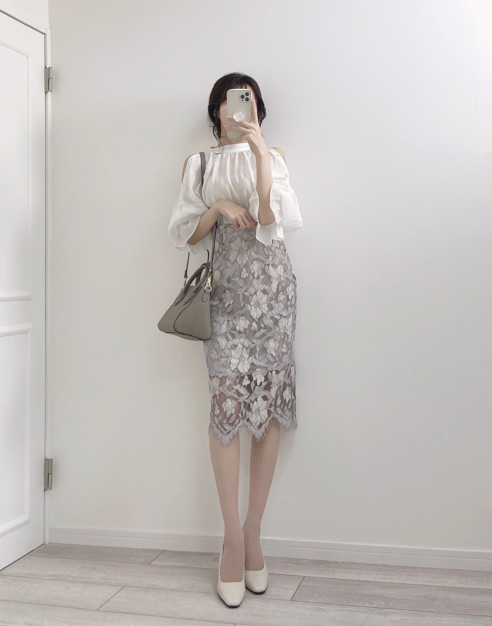 フラワーレースタイトスカート・b276996（スカート/スカート）| cho____07 | 東京ガールズマーケット