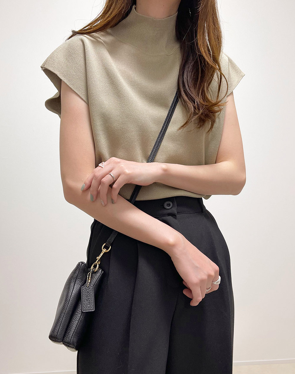 フレンチスリーブハイネックニット T トップス ニット ファッション通販 Tgm ティージーエム フレンチスリーブハイネックニット T トップス ニット ファッション通販 Tgm ティージーエム