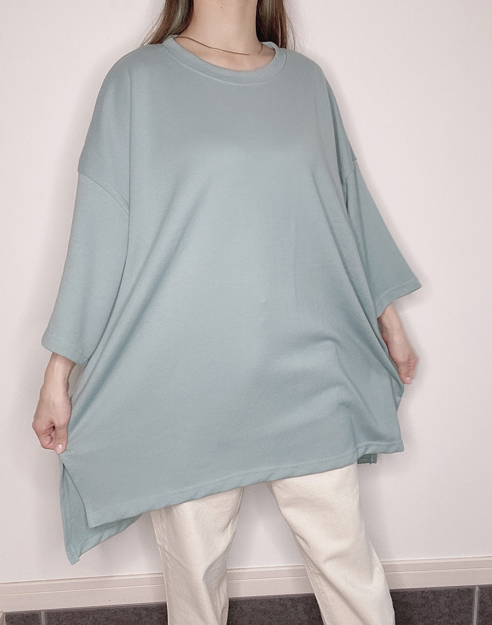 Oversize milky color t-shirt・b278556（トップス/Tシャツ）| _mina37stagram_ | 東京ガールズマーケット