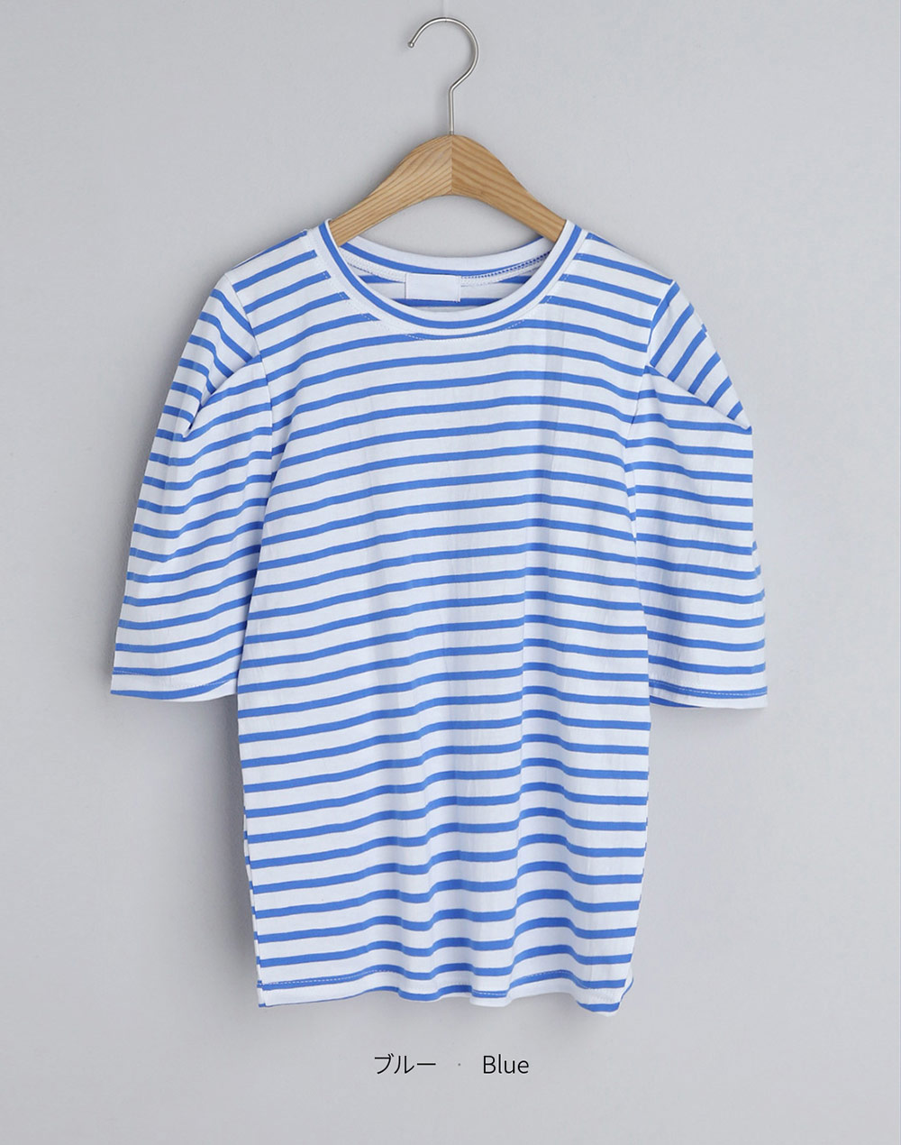 Puff sleeve border tops・t279433（トップス/Tシャツ）| rirry_71 | 東京ガールズマーケット