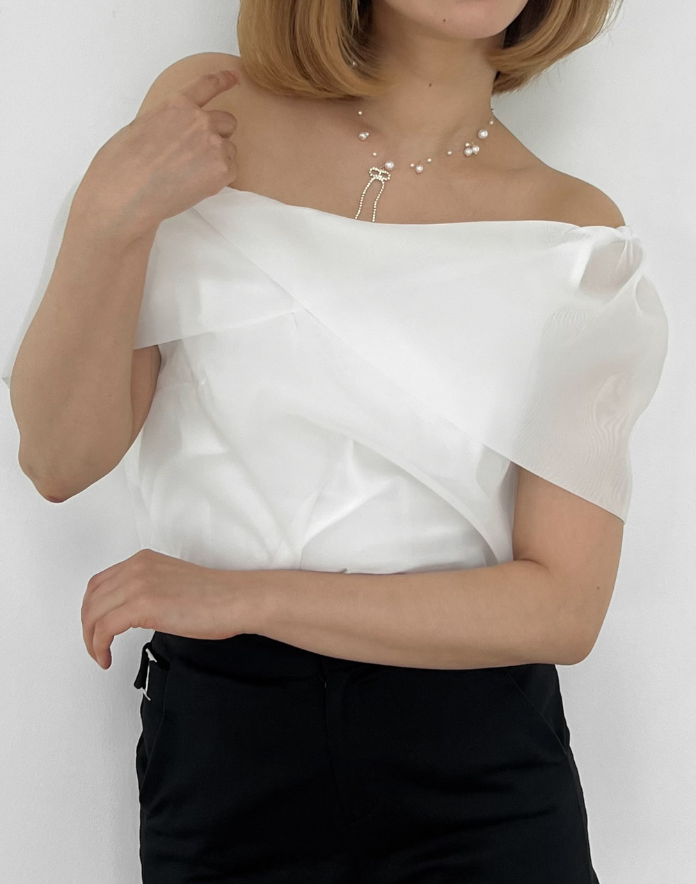 chiffon offshoulder blouse・b280105（ブラウス/ブラウス）| risa_naito_official | 東京ガールズマーケット