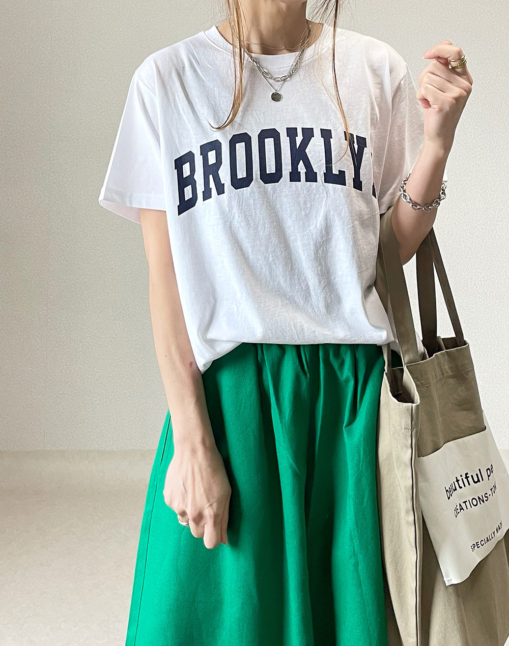 BROOKLYNロゴTシャツ・b281494（トップス/Tシャツ）| akokako | 東京ガールズマーケット
