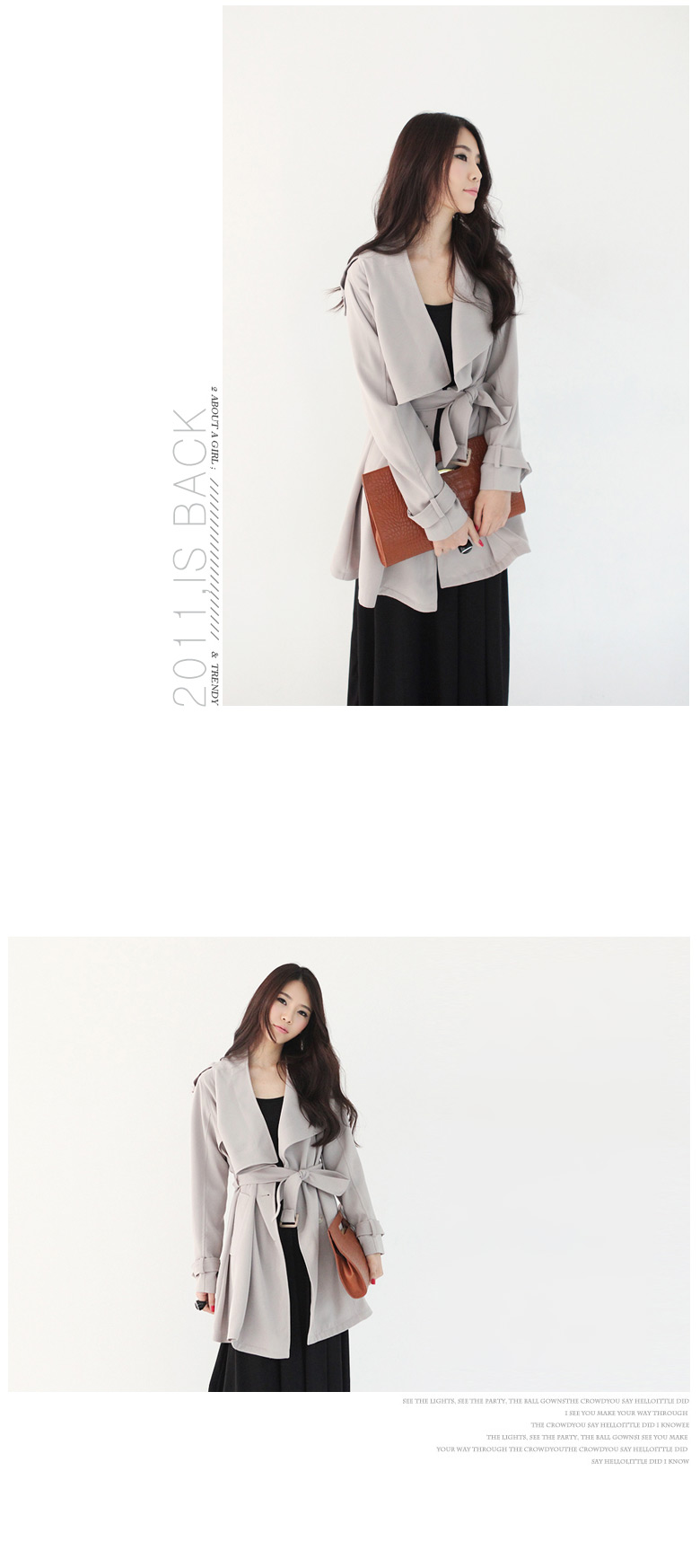 デザインロングスリーブワンピース・全３色 | DHOLIC | 詳細画像18