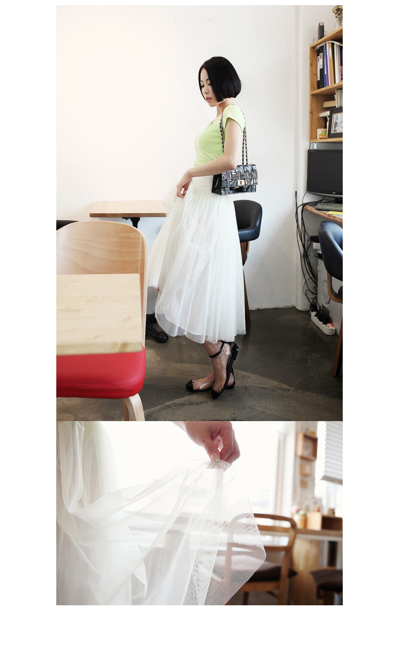 メッシュシャーリングデザインスカート・全６色 | DHOLIC | 詳細画像12