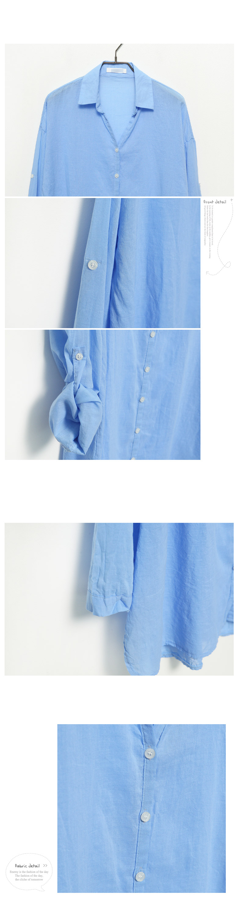 リネンロングシャツ・全6色 | DHOLIC | 詳細画像18