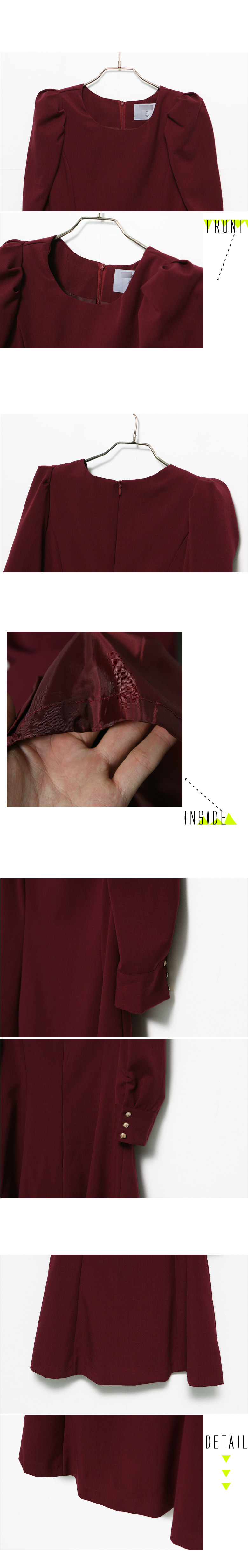 ドーリーなミニ丈で袖が7分丈のフレアワンピース・全2色 | DHOLIC | 詳細画像21