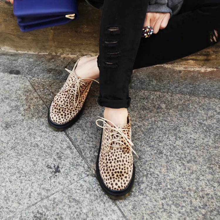 豹柄ラバーソールミックスパッチ２カラーシューズ・全２色 | DHOLIC | 詳細画像1