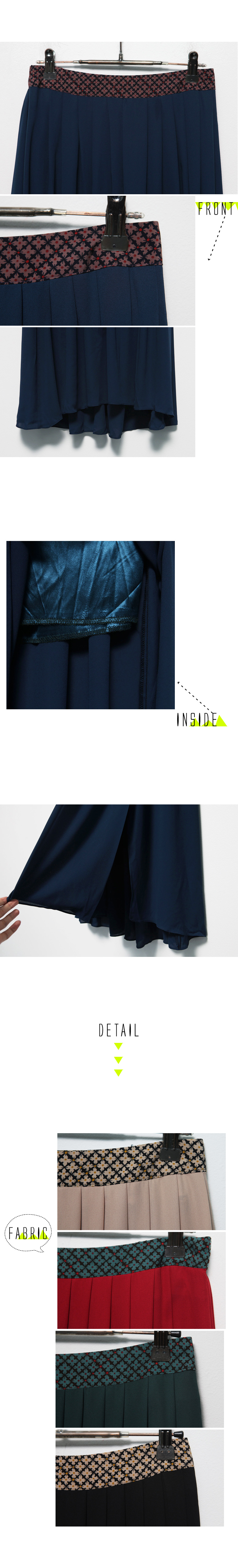 エスニックウエストワンサイドスリットマキシ丈スカート・全5色 | DHOLIC | 詳細画像13