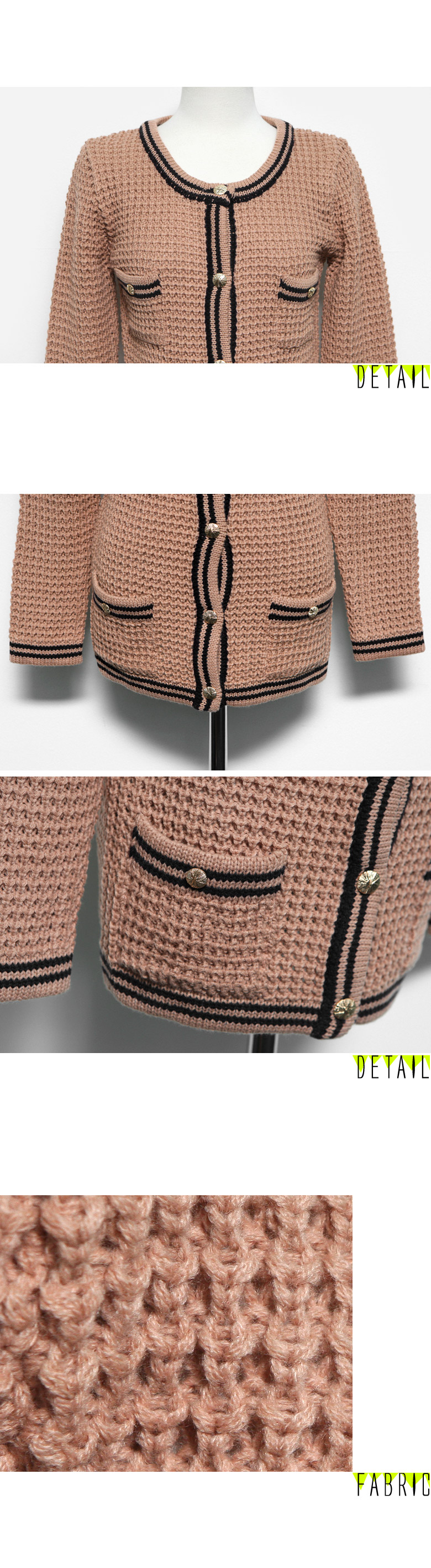 ラグジュリームードゴールドボタンロングカーディガン・全3色 | DHOLIC | 詳細画像12