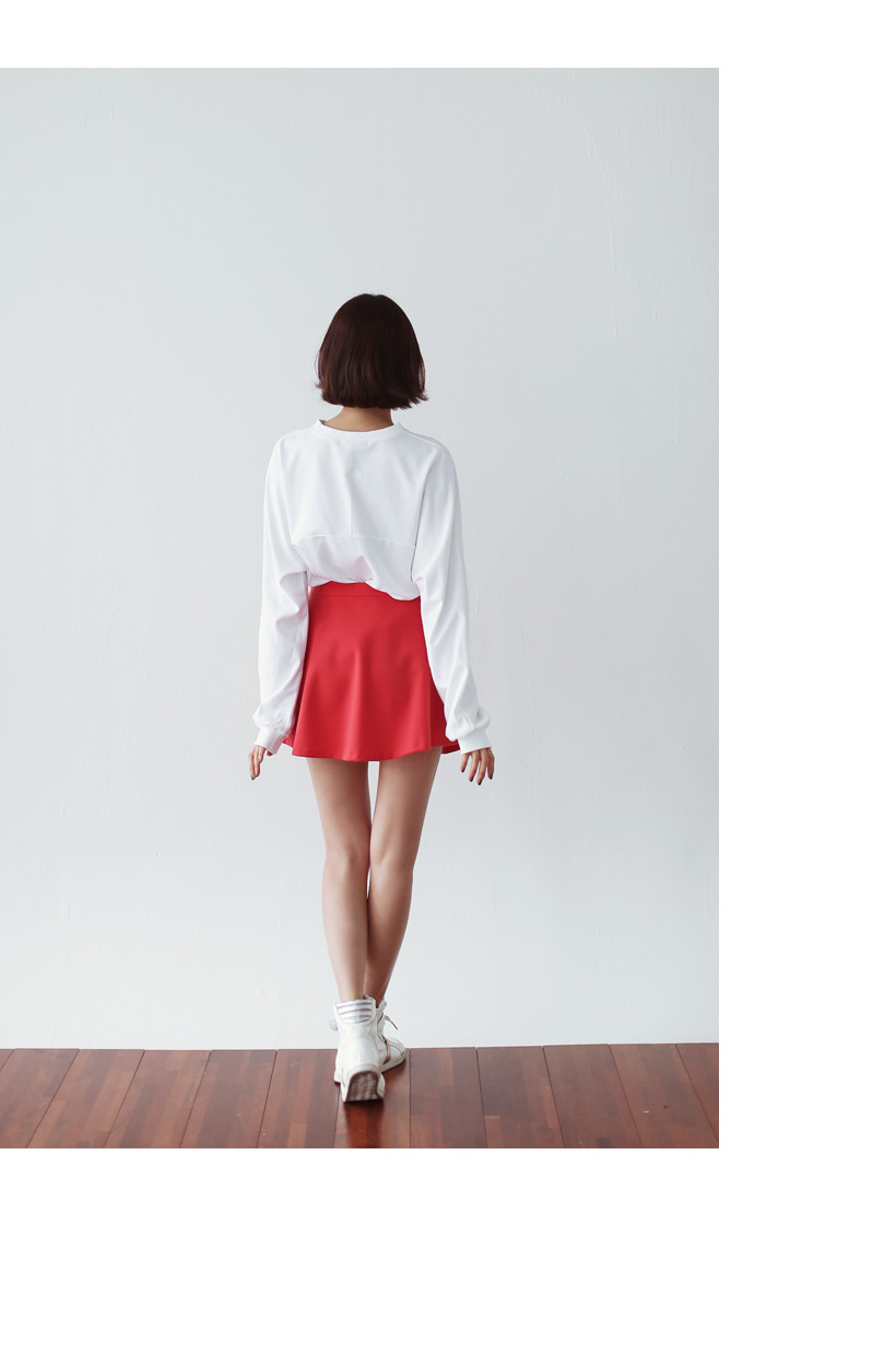 シンプルベーシックポリエステル混紡素材ミニフレアースカート・全6色 | DHOLIC | 詳細画像10