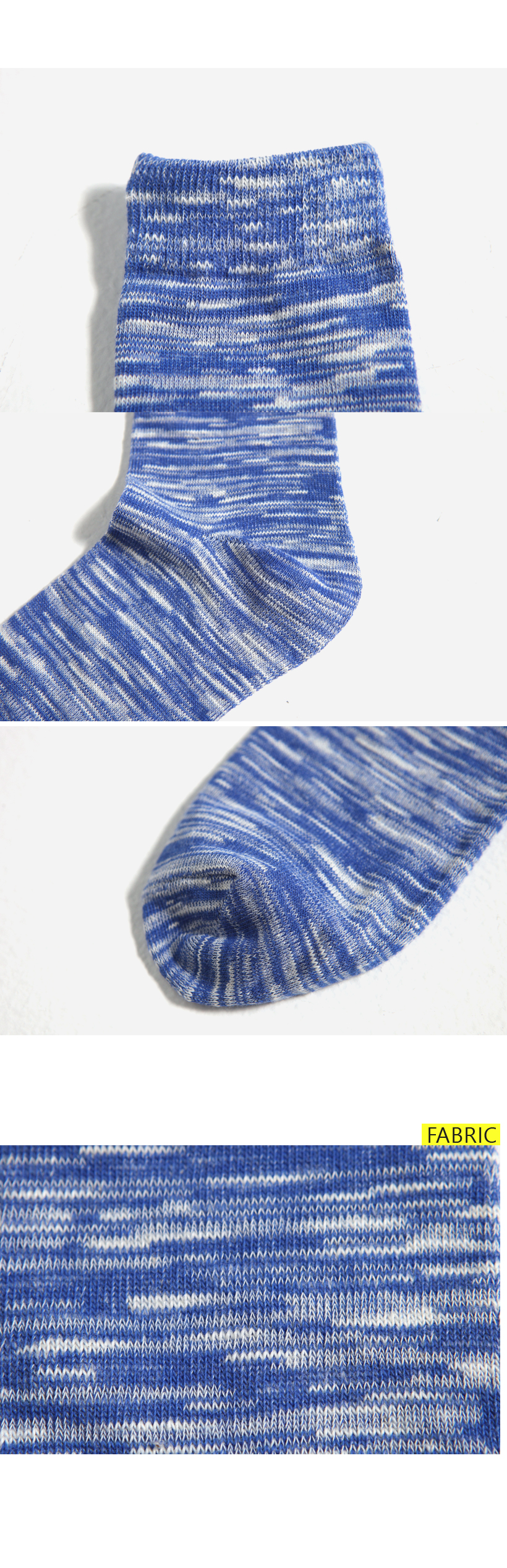 *Sockserely yours[Bee socks]*ミックスカラー綿100%素材シンプルソックス・全5色 | DHOLIC | 詳細画像12
