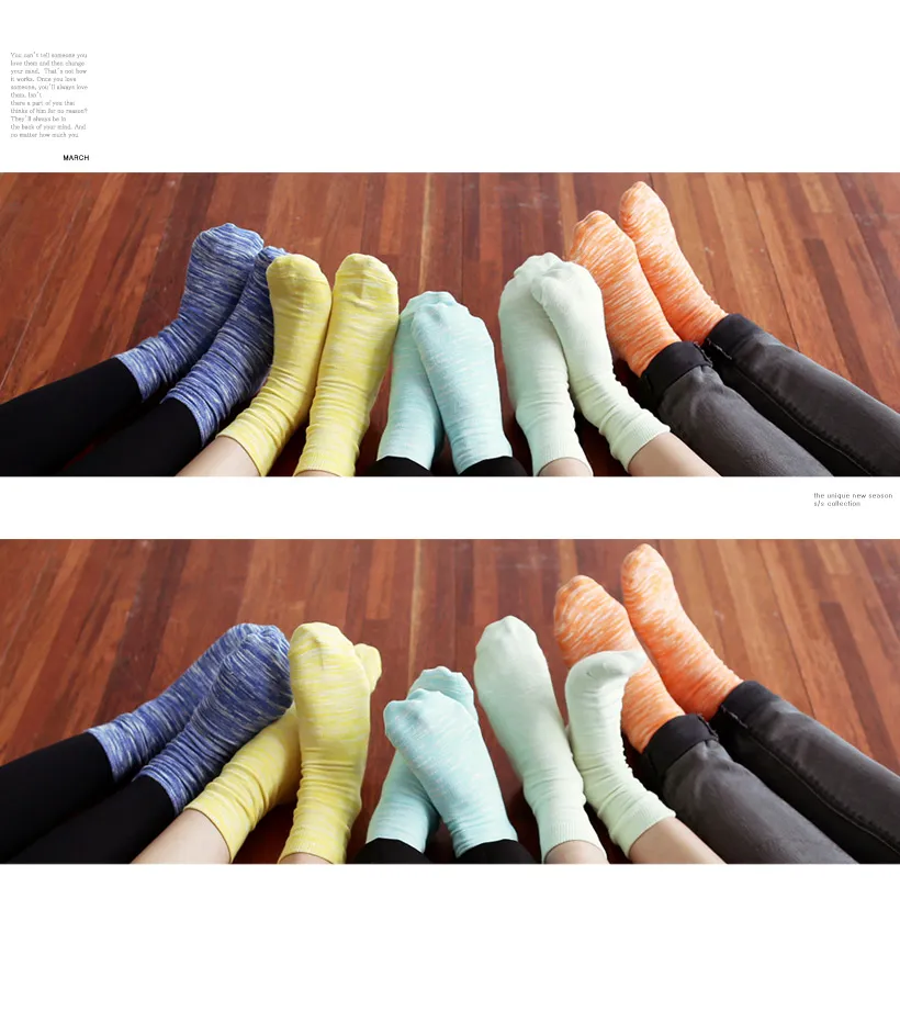 *Sockserely yours[Bee socks]*ミックスカラー綿100%素材シンプルソックス・全5色 | DHOLIC | 詳細画像6