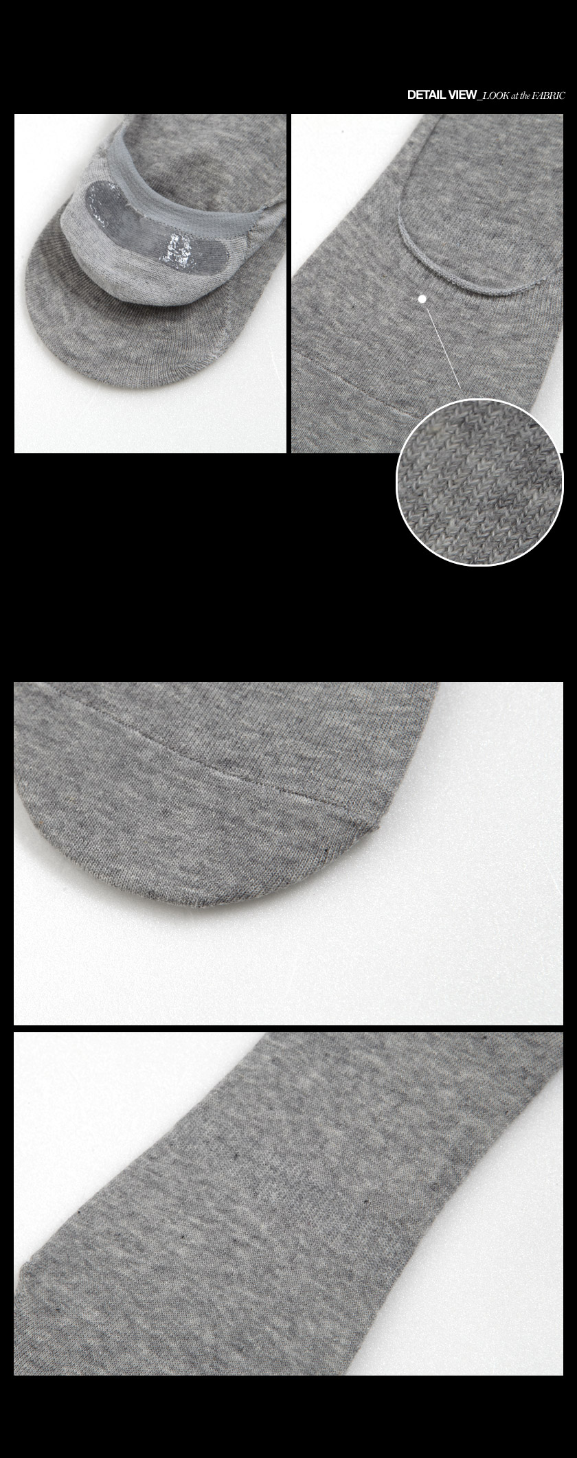 ベーシックシンプル綿混紡素材フェイクソックス・全4色 | 詳細画像11