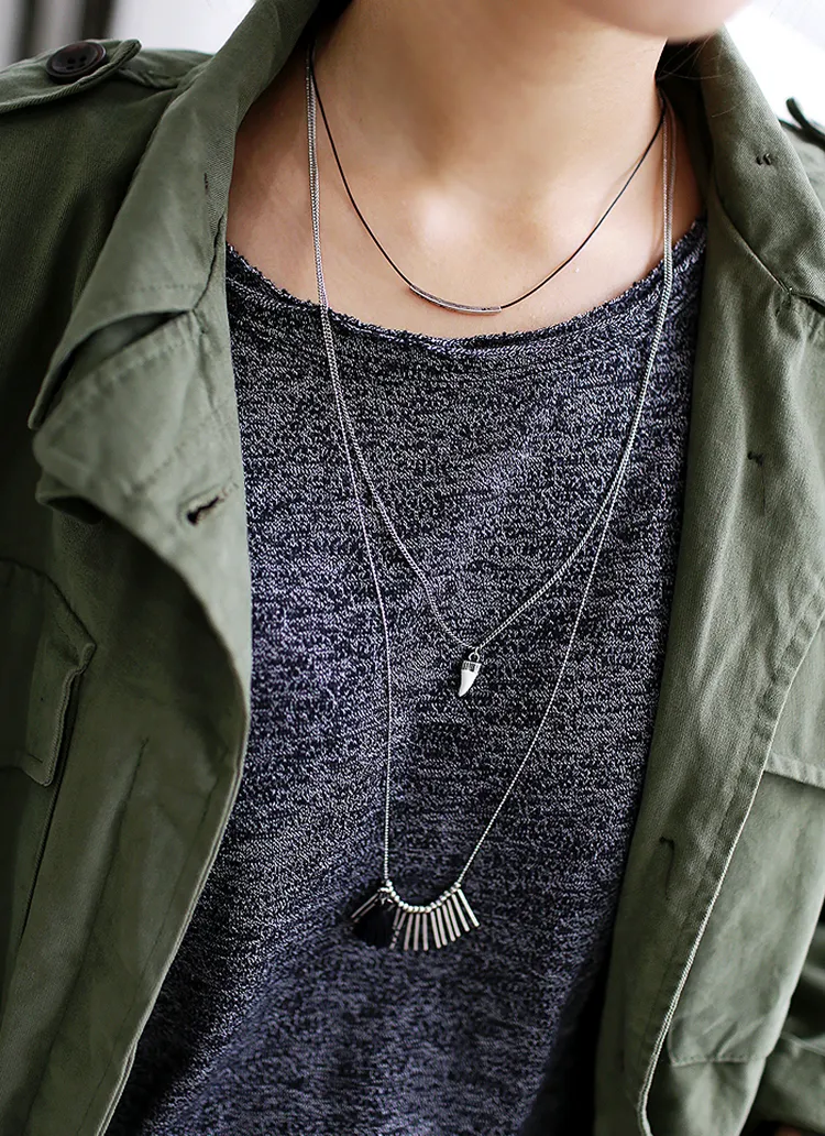 ３setモチーフネックレス・全2色 | DHOLIC | 詳細画像1