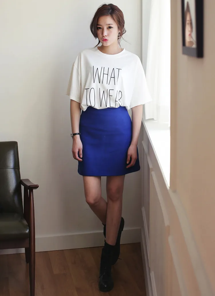 *MONOMORI-モノモリ-*シンプルカラー台形スカート・全４色 | DHOLIC | 詳細画像1