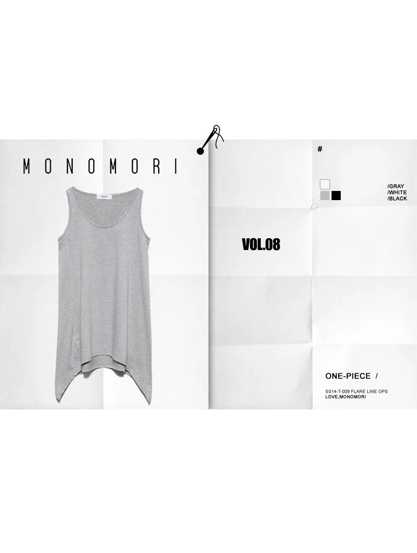 *MONOMORI-モノモリ-*ヘムラインノースリーブワンピース・全３色 | DHOLIC | 詳細画像2