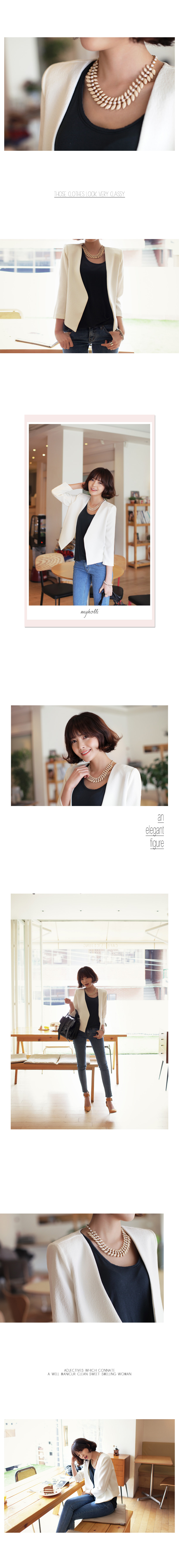 <font color=red><b>●●雑誌サンキュ!５月号掲載●●</b></font>リーフモチーフレトロネックレス・全2色 | DHOLIC | 詳細画像4