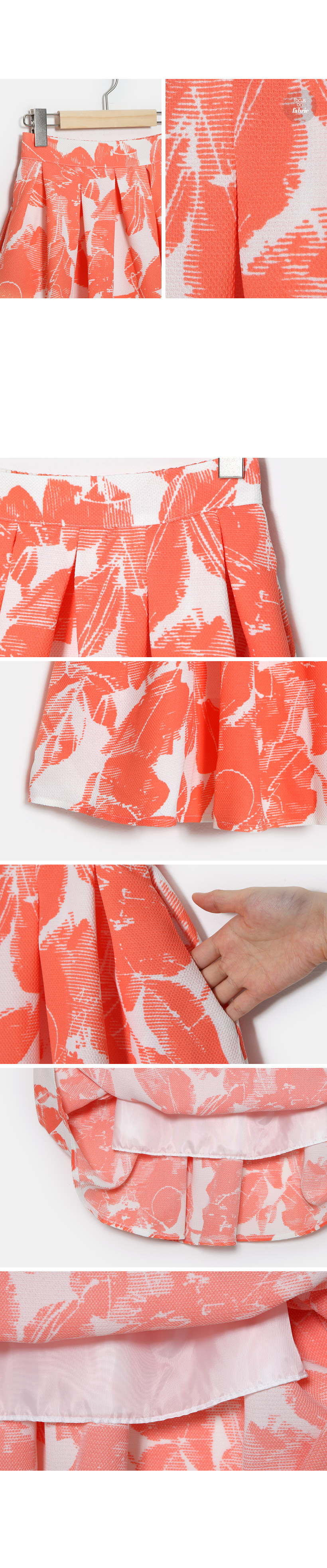 フラワーパターンフレアミディスカート・全3色 | DHOLIC PLUS | 詳細画像8