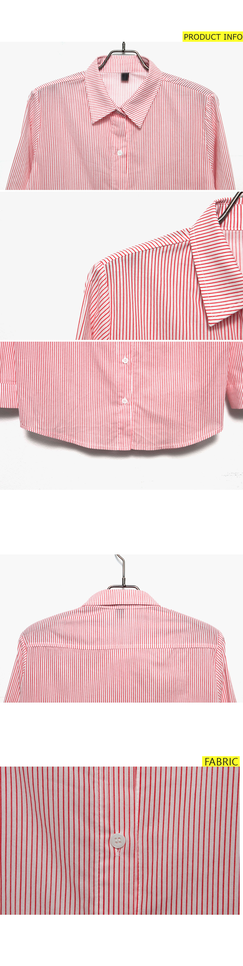 ストライプパターンルーズフィットシャツ・全3色 | DHOLIC | 詳細画像14