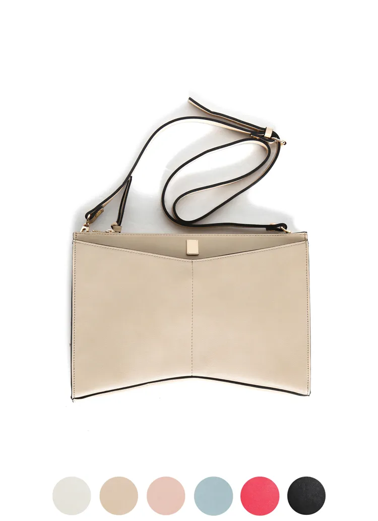 <font color=red><b>●●雑誌SEDA3月号/mina3月号/他雑誌多数掲載！●●</b></font>カーヴィーラインストラップsetクラッチバッグ・全6色 | DHOLIC | 詳細画像1