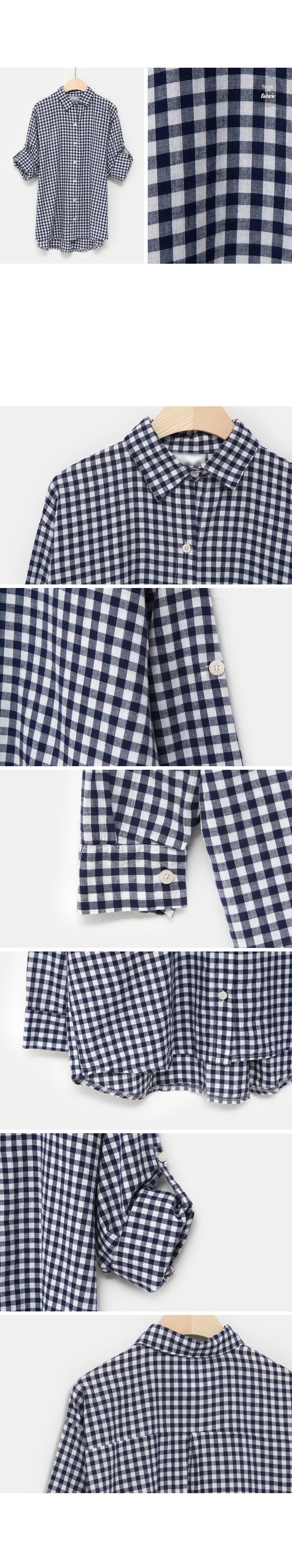 チェックパターンオーバーフィットデザインシャツ・全4色 | DHOLIC PLUS | 詳細画像9