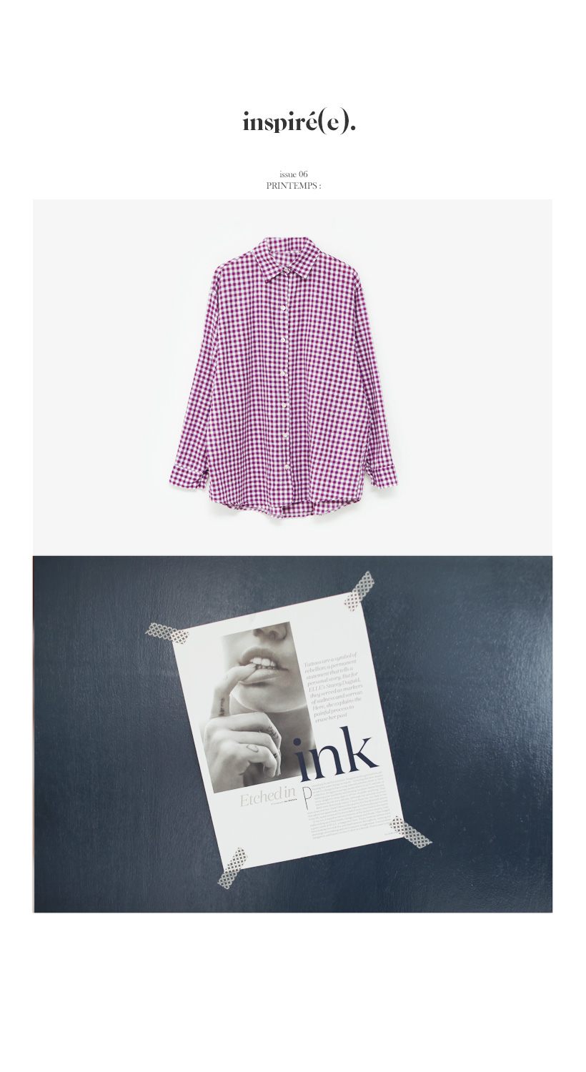 チェックパターンオーバーフィットデザインシャツ・全4色 | DHOLIC PLUS | 詳細画像4