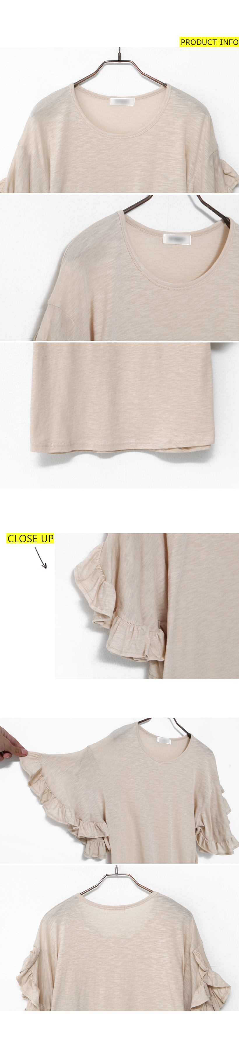 ラッフルスリーブデザインTシャツ・全4色 | DHOLIC | 詳細画像10