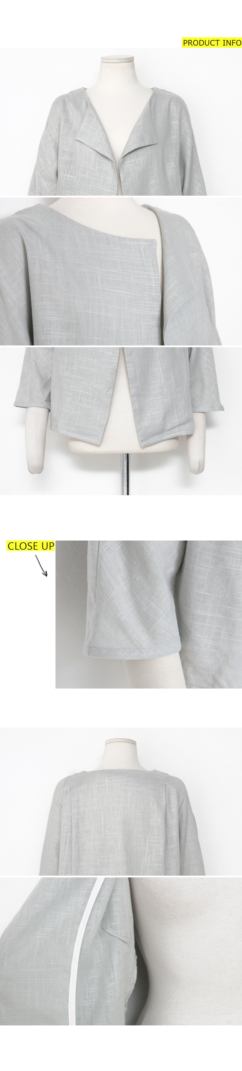 リネンオープンサマージャケット・全３色 | DHOLIC | 詳細画像12