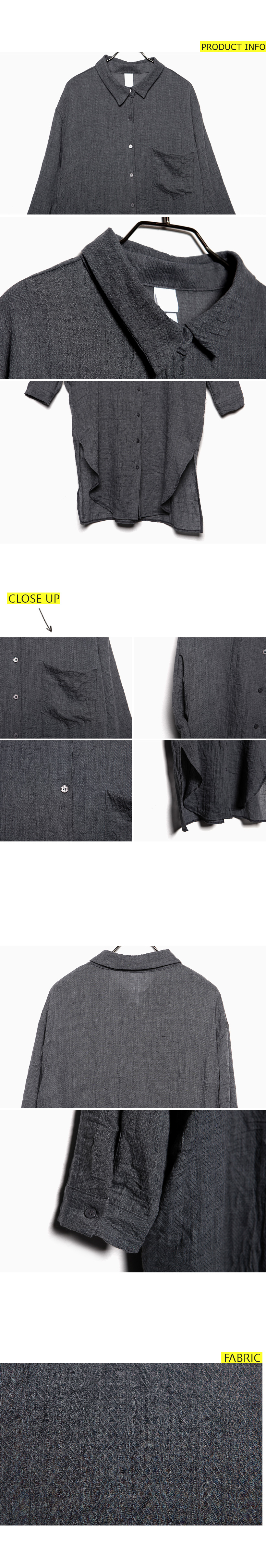 サイドスリットロングシャツ・全2色 | DHOLIC | 詳細画像8
