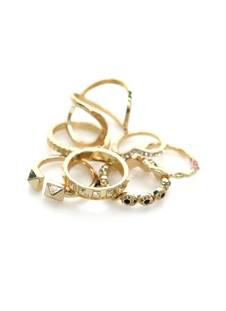 7デザインリングセット・全2色 | DHOLIC | 詳細画像1