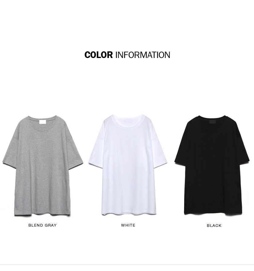 3colorオーバーフィットベーシックTシャツ・全3色 | 詳細画像2