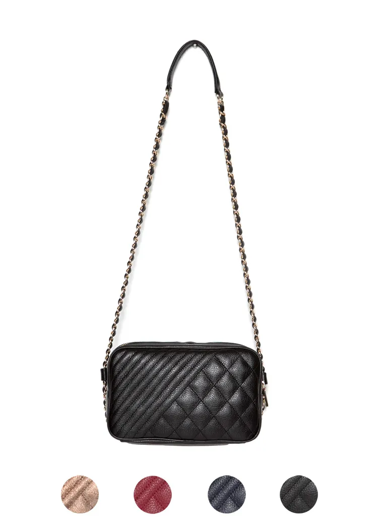 本革2ジッパーショルダーバッグ・全4色 | DHOLIC | 詳細画像1