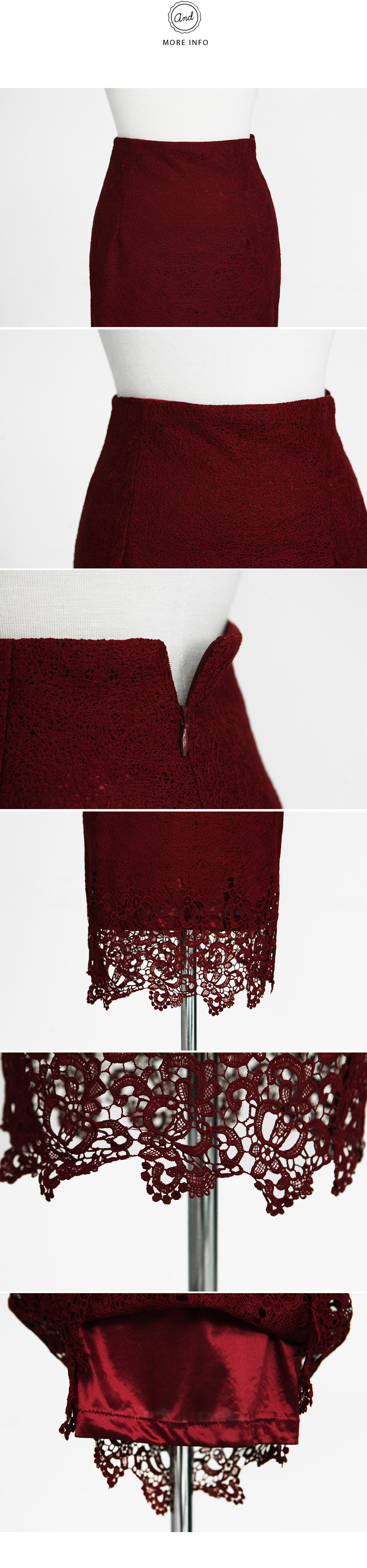 フラワーレースタイトスカート・全3色 | DHOLIC | 詳細画像11